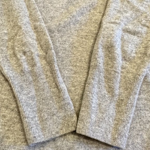 Talbots Women's Medium Pure Cashmere Sweater Heather Gray Turtleneck Top - Picture 8 of 10